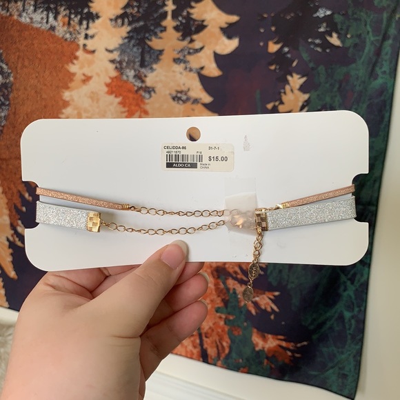 Aldo Glittery Chokers Set of 2 - Picture 3 of 3